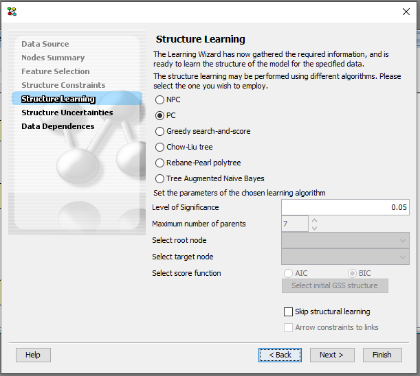 Structure Learning Tutorial — HUGIN GUI 8.9 documentation